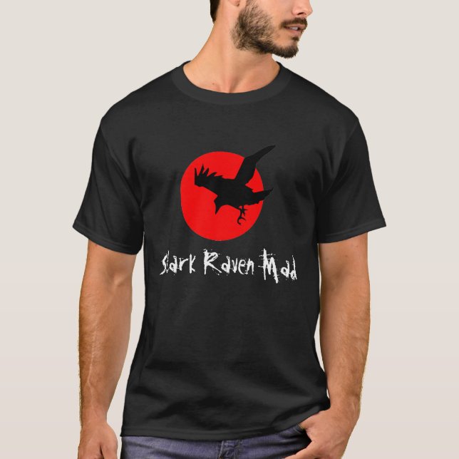 Stark Raven Mad Halloween Full Blood Moon T-Shirt (Front)