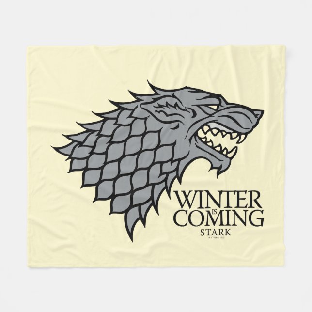 Stark Sigil - Winter Is Coming Fleece Blanket (Front (Horizontal))