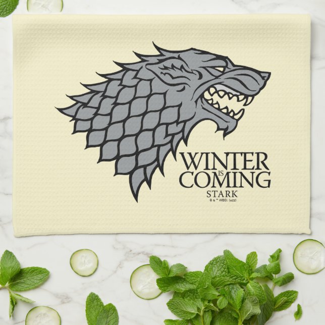Stark Sigil - Winter Is Coming Tea Towel (Folded)