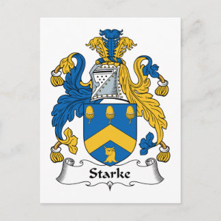 Starke Family Crest Postcard