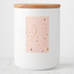 StarKeep – Glass Jar with Lid and Star Design Food Label