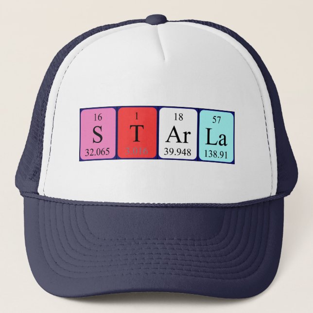 Starla periodic table name hat (Front)