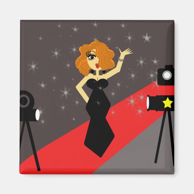 Starlet Hollywood Diva Magnet (Front)