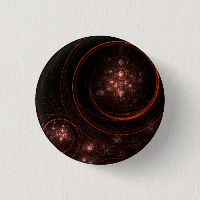 Starlight Abstract Art Button (round) (Front)
