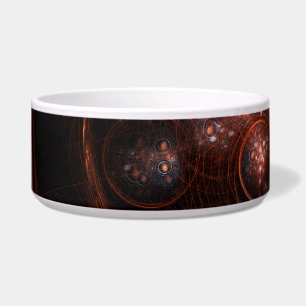 Starlight Abstract Art Dog Bowl