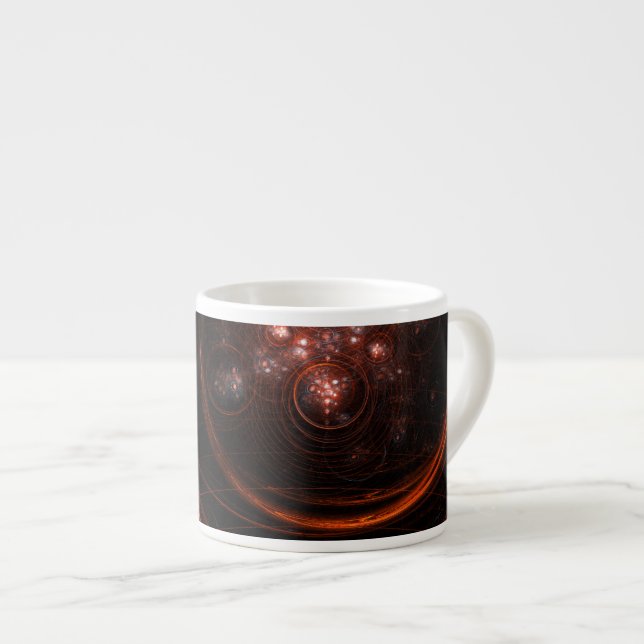 Starlight Abstract Art Espresso Mug (Front Right)