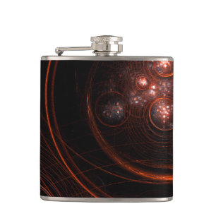 Starlight Abstract Art Hip Flask