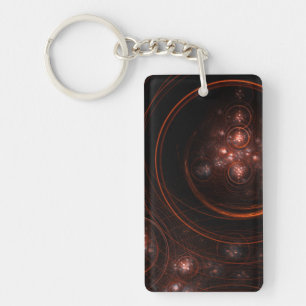 Starlight Abstract Art Key Ring