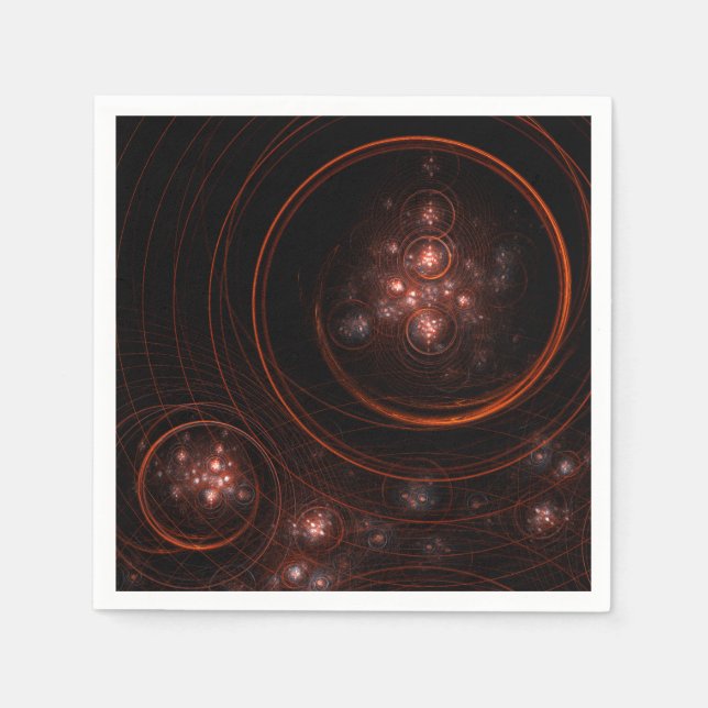 Starlight Abstract Art Napkin (Front)