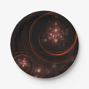 Starlight Abstract Art Paper Plate