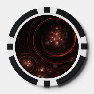 Starlight Abstract Art Poker Chips