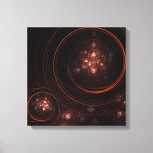 Starlight Abstract Art Quad Canvas Print