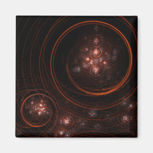 Starlight Abstract Art Square Magnet