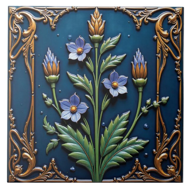 Starlight Deco Flower Tile (Front)