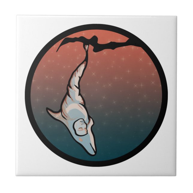 starlight dolphin cocoon tile (Front)