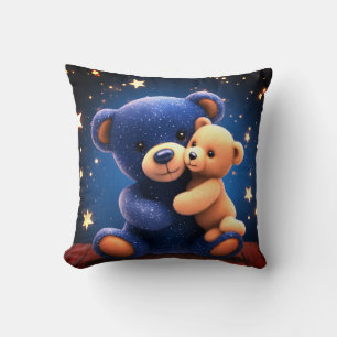 Starlight DreamerThrow Pillow- Cuddle Teddy Bear Cushion