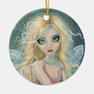 Starlight Fairy Fantasy Art Ceramic Tree Decoration
