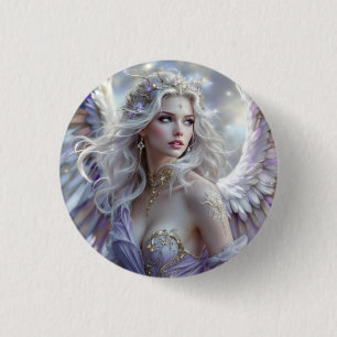 Starlight Grace – Celestial Princess of Dawn 3 Cm Round Badge
