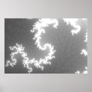 Starlight in Black & White Poster