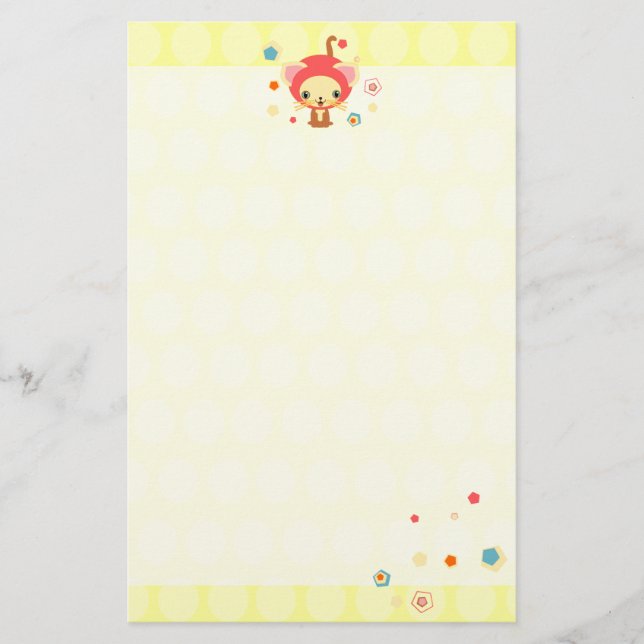 starlight kitten stationery (Front)