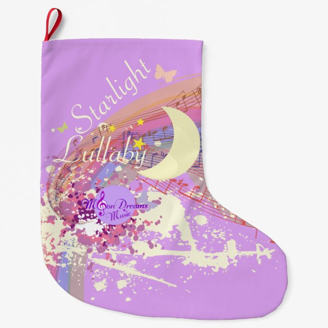 Starlight Lullaby Christmas Stocking (Front)