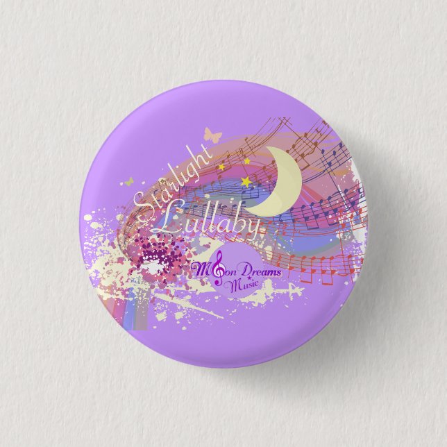 Starlight Lullaby Colorsplash Round Magnet 3 Cm Round Badge (Front)