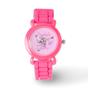 Starlight Lullaby Pink Glitter Strap Watch