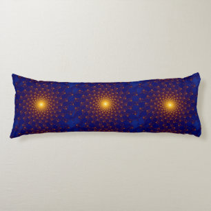 Starlight Pattern Midnight Blue Body Pillow