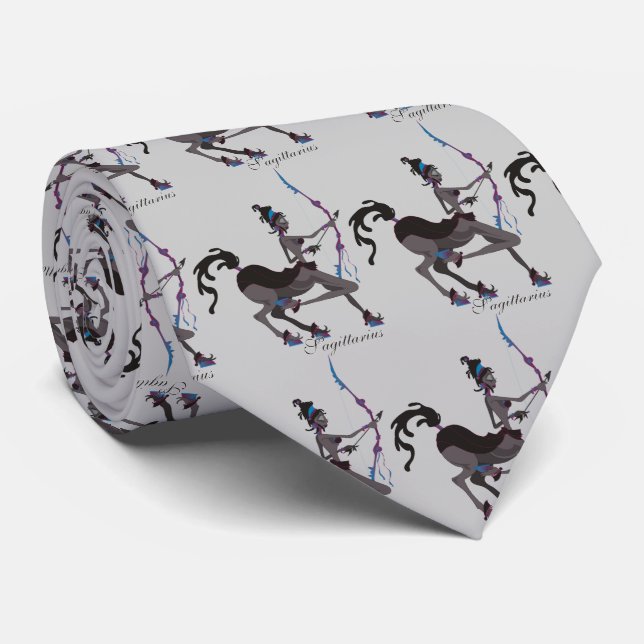 Starlight Sagittarius Tie (Rolled)