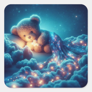Starlight Snuggle Square Sticker