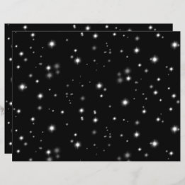 Starlight Sparkles Black and White Stars