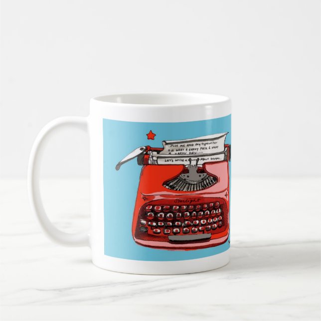 Starlight Starfire Typewriter Coffee Mug (Left)