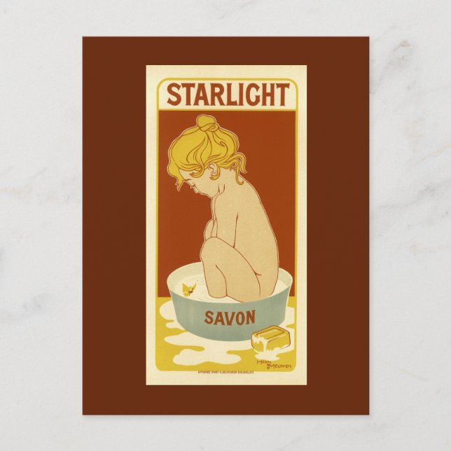 Starlight Vintage Soap Ad Postcard (Front)