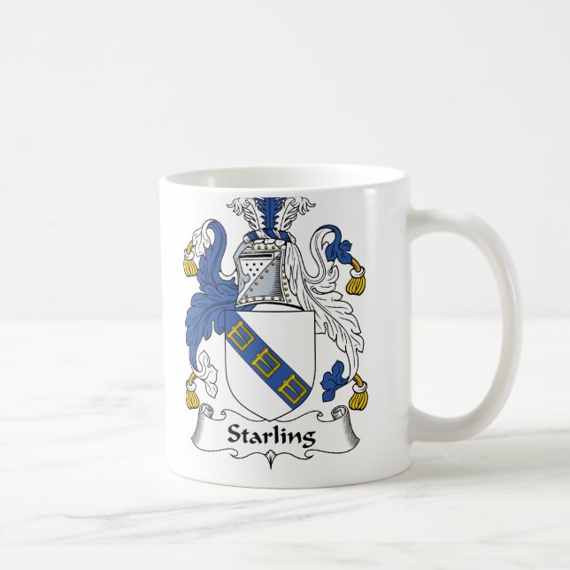 Starling Family Crest Coffee Mug (Right)