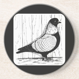 Starling Pigeon Silver-laced 1979 Coaster