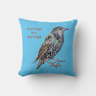 Starlings Are Darlings Cushion