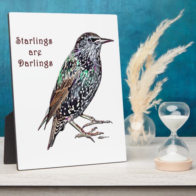 Starlings Are Darlings Plaque (Side)