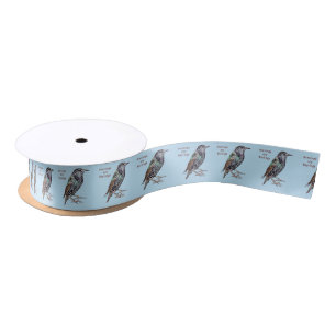 Starlings Are Darlings Satin Ribbon