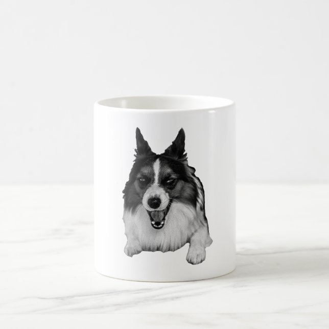 Starlit Corgi Greeting Coffee Mug (Center)