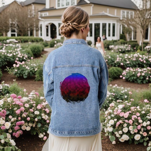 Starlit Descent Denim Jacket (Wedding Back)