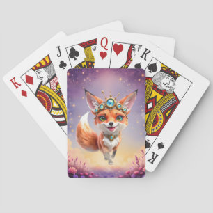 Starlit Fox of the Moonlit Meadows. Playing Cards