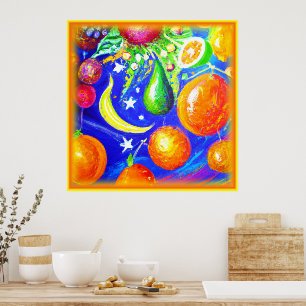 Starlit Fruit Basket. Buy Now Poster