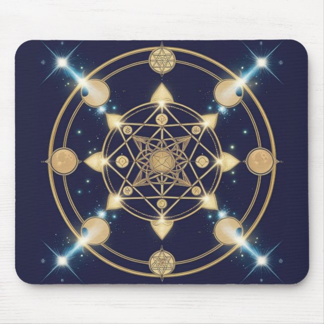 Starlit Geometry – The Code of Infinity Mouse Pad (Front)