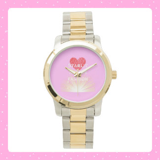 Starlit Hearts Fashion Red Heart Shine Watch