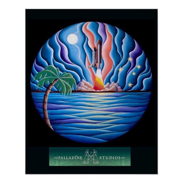 'Starlit Journey' Glossy Poster (Front)