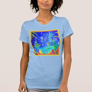 "Starlit Jungle" Cute Painting. Buy Now T-Shirt