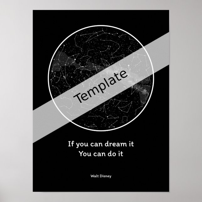 StarMap360 - 30x40cm personalized sky map Poster (Front)