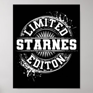 Starnes Funny Surname Family Tree Birthday Gift Poster