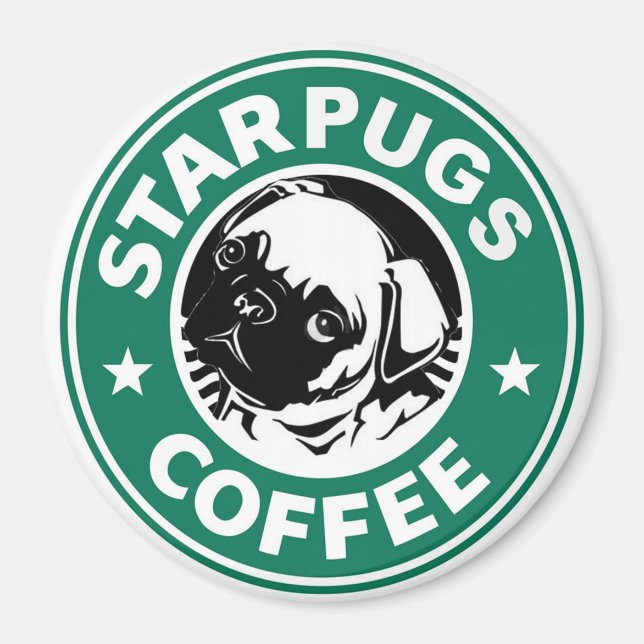 Starpugs Coffee Magnet (Front)