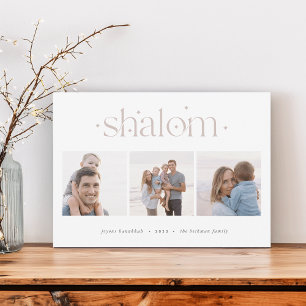 Starred Connection   Hanukkah Photo Collage Holiday Card